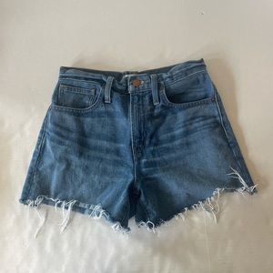 Madewell “the perfect jean shorts”